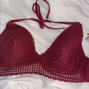 super cute knitted bikini top